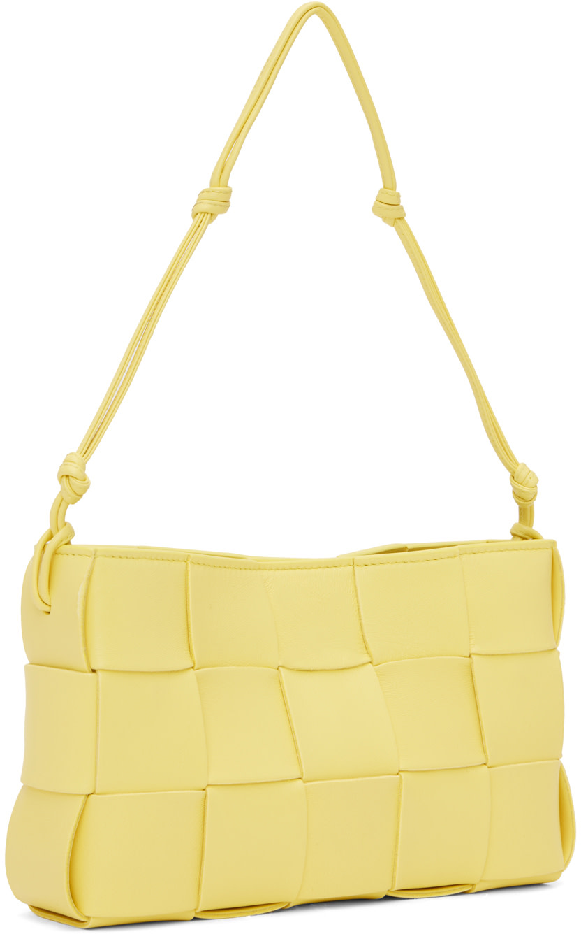 Bottega Veneta: Yellow Cassette Shoulder Bag | SSENSE Canada