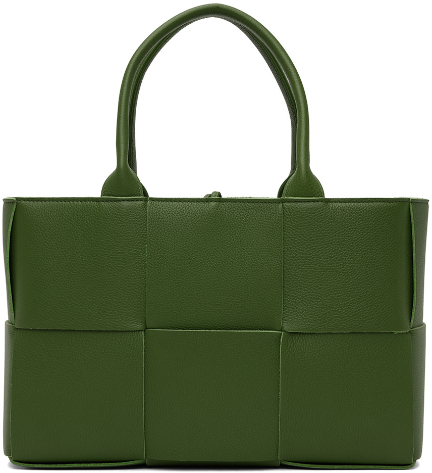 Bottega Veneta: グリーン Arco トートバッグ | SSENSE 日本
