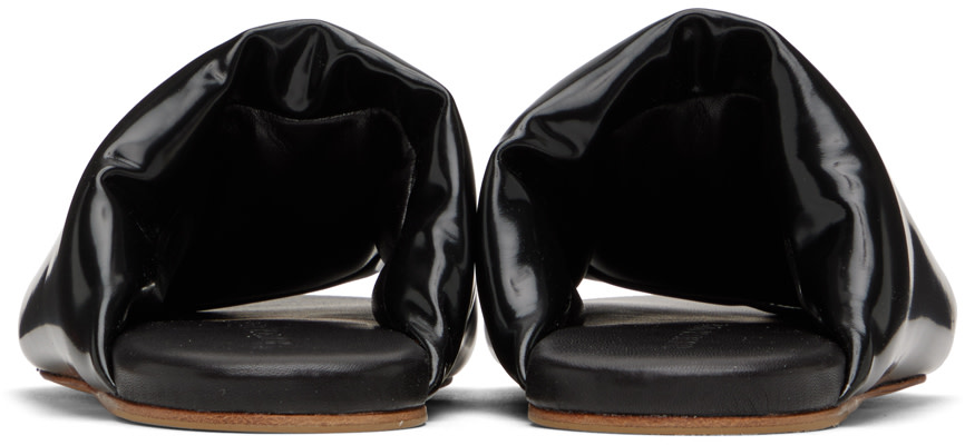 Bottega Veneta - Black Cushion Slides
