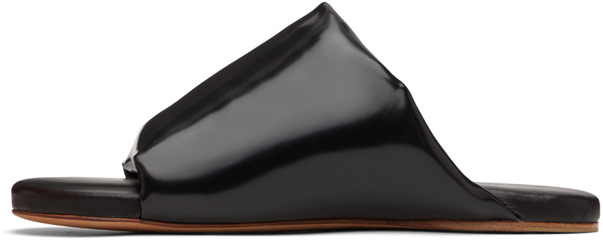 Bottega Veneta - Black Cushion Slides