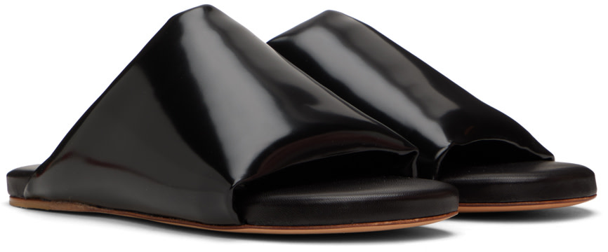 Bottega Veneta - Black Cushion Slides