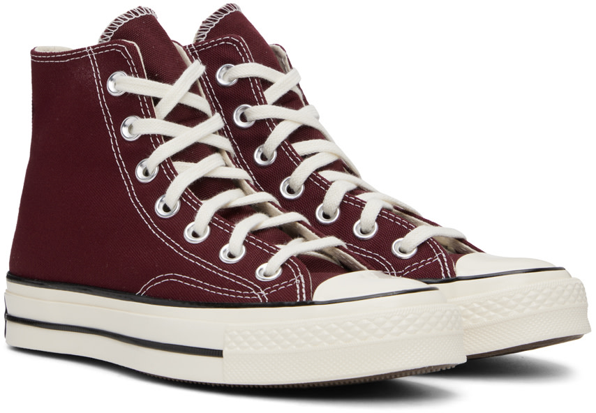 スニーカー Converse ct70 Hi Dark Burgundy Converse: Burgundy Chuck 70 Sneakers | SSENSE Canada
