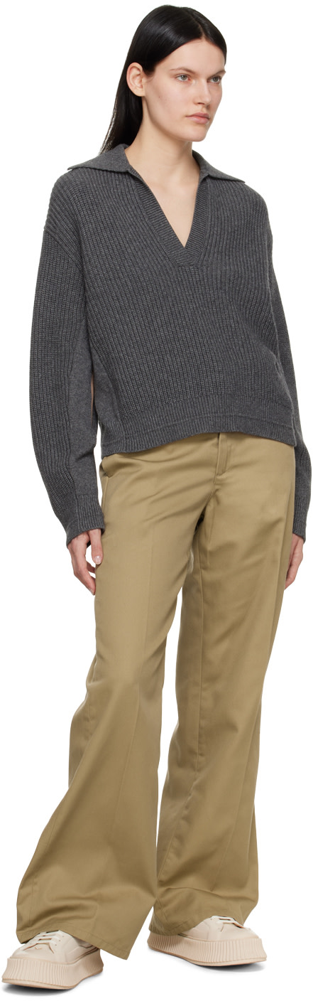 Re/Done - Pantalon ample kaki