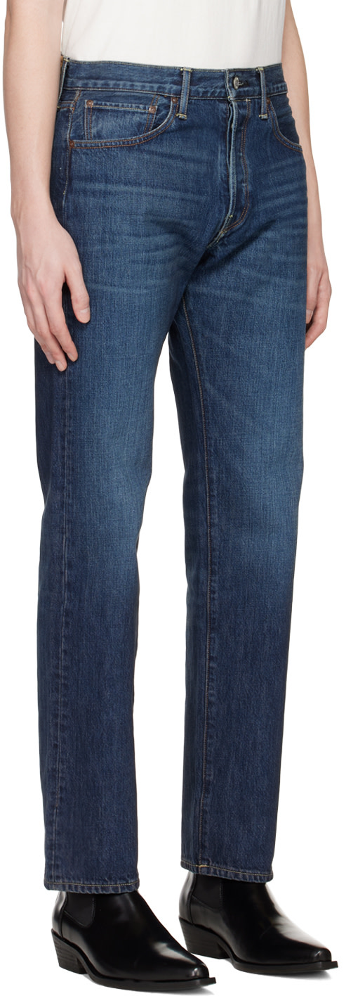 Re/Done - Jean droit 50s bleu