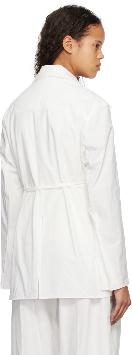Subtle Le Nguyen - Blouson blanc sans col