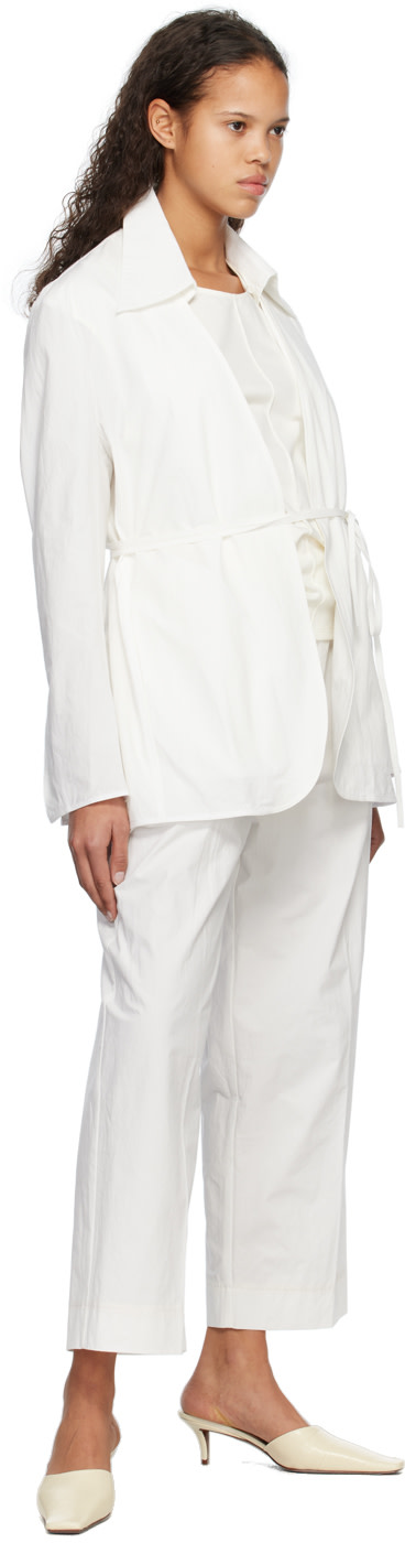 Subtle Le Nguyen - Blouson blanc sans col