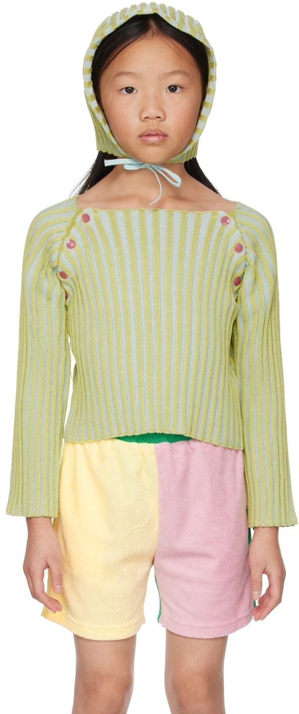 Eckhaus Latta - Enfant | Pull vert exclusif à SSENSE