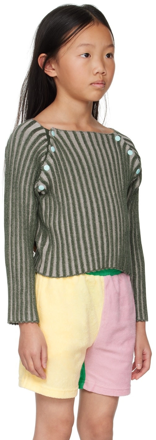 Eckhaus Latta - Enfant | Pull vert exclusif à SSENSE