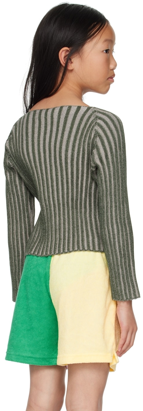 Eckhaus Latta - Enfant | Pull vert exclusif à SSENSE