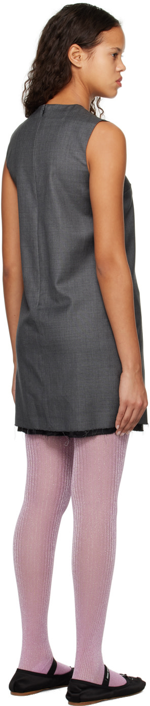 Miu Miu - Robe courte Grisaille grise