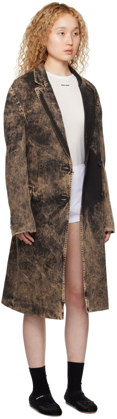 Miu Miu - Black Marbleized Denim Jacket