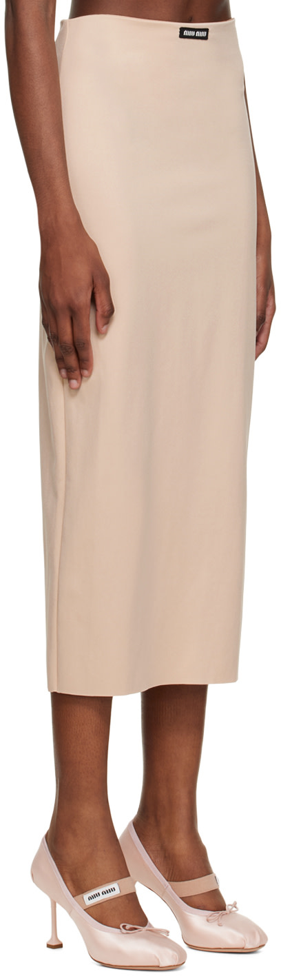 Miu Miu - Jupe crayon midi beige