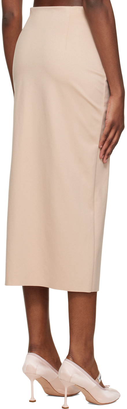 Miu Miu - Jupe crayon midi beige