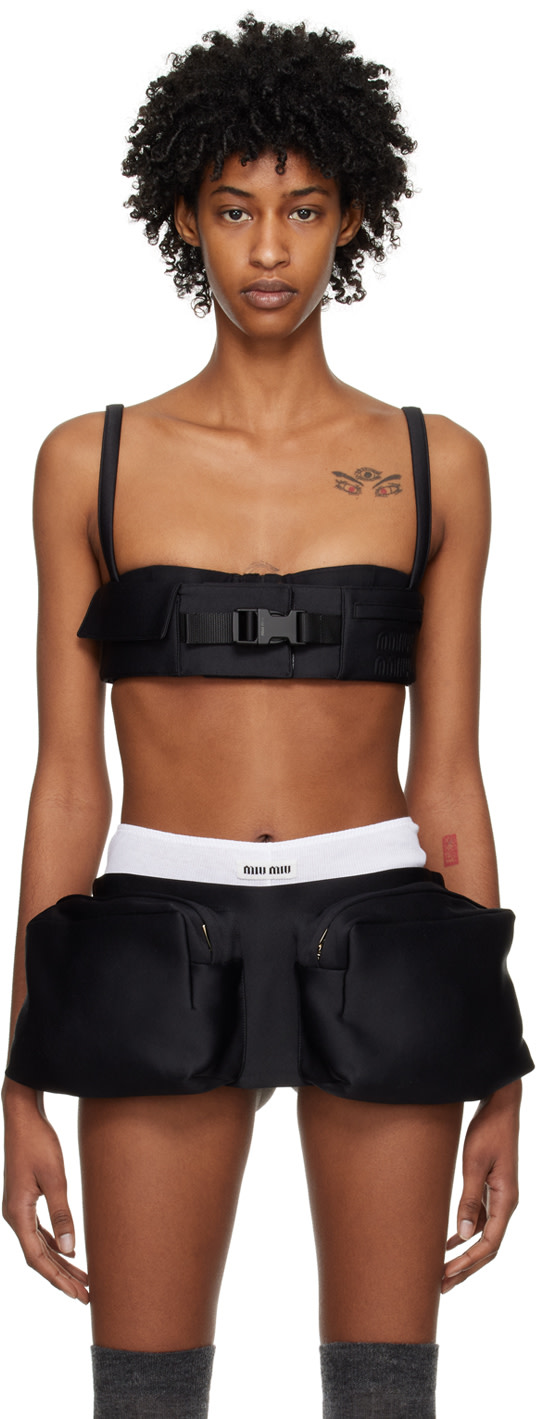 Miu Miu - Camisole noire à boucle