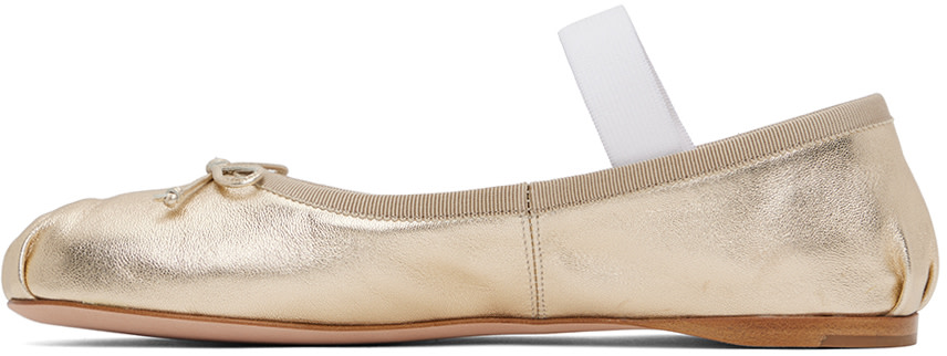 Miu Miu - Ballerines dorées
