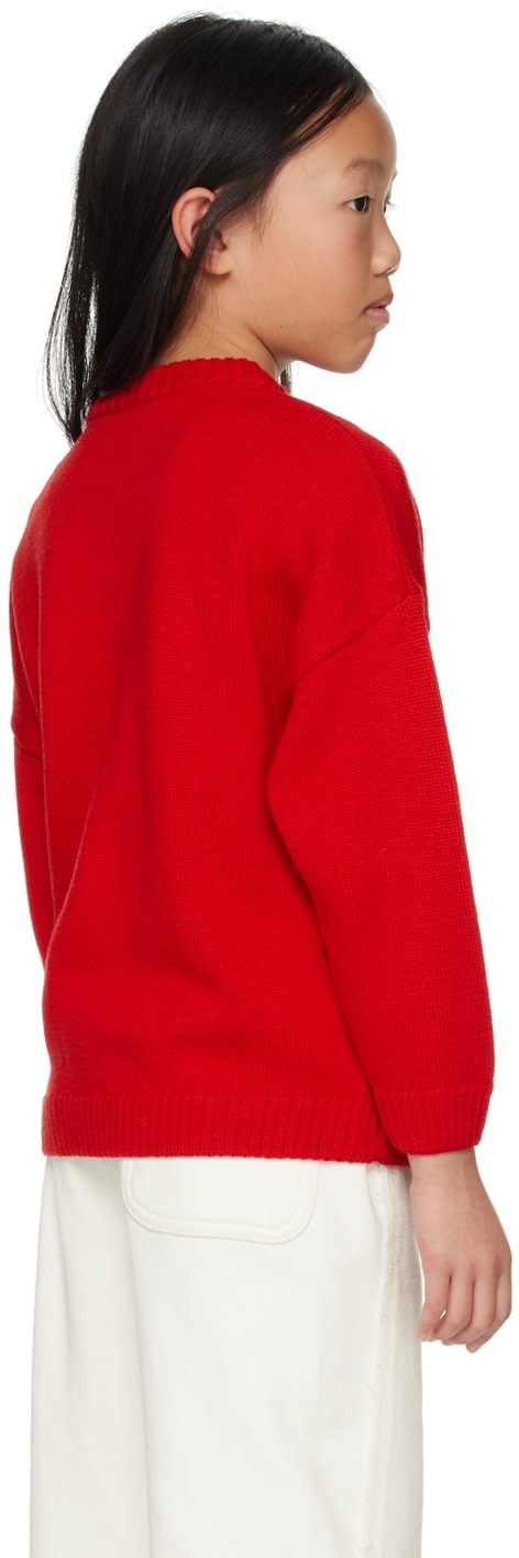 032c - Enfant | Pull rouge exclusif à SSENSE