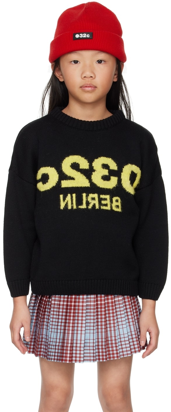 032c - Enfant | Pull noir exclusif à SSENSE