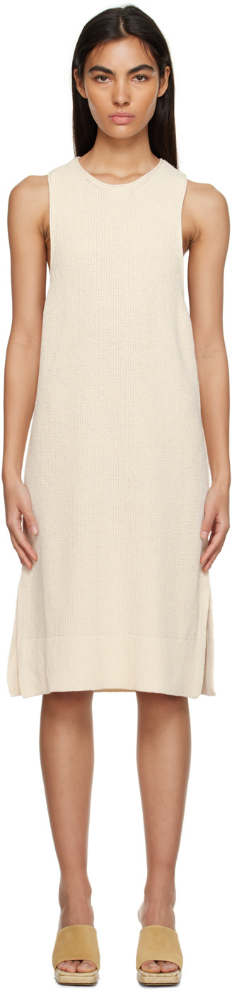 Nanushka - Robe midi Zeno blanc cassé