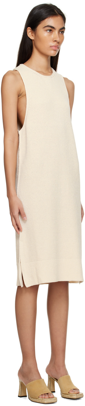 Nanushka - Robe midi Zeno blanc cassé