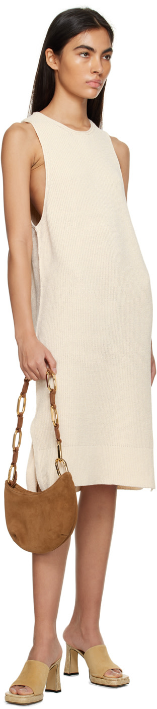 Nanushka - Robe midi Zeno blanc cassé