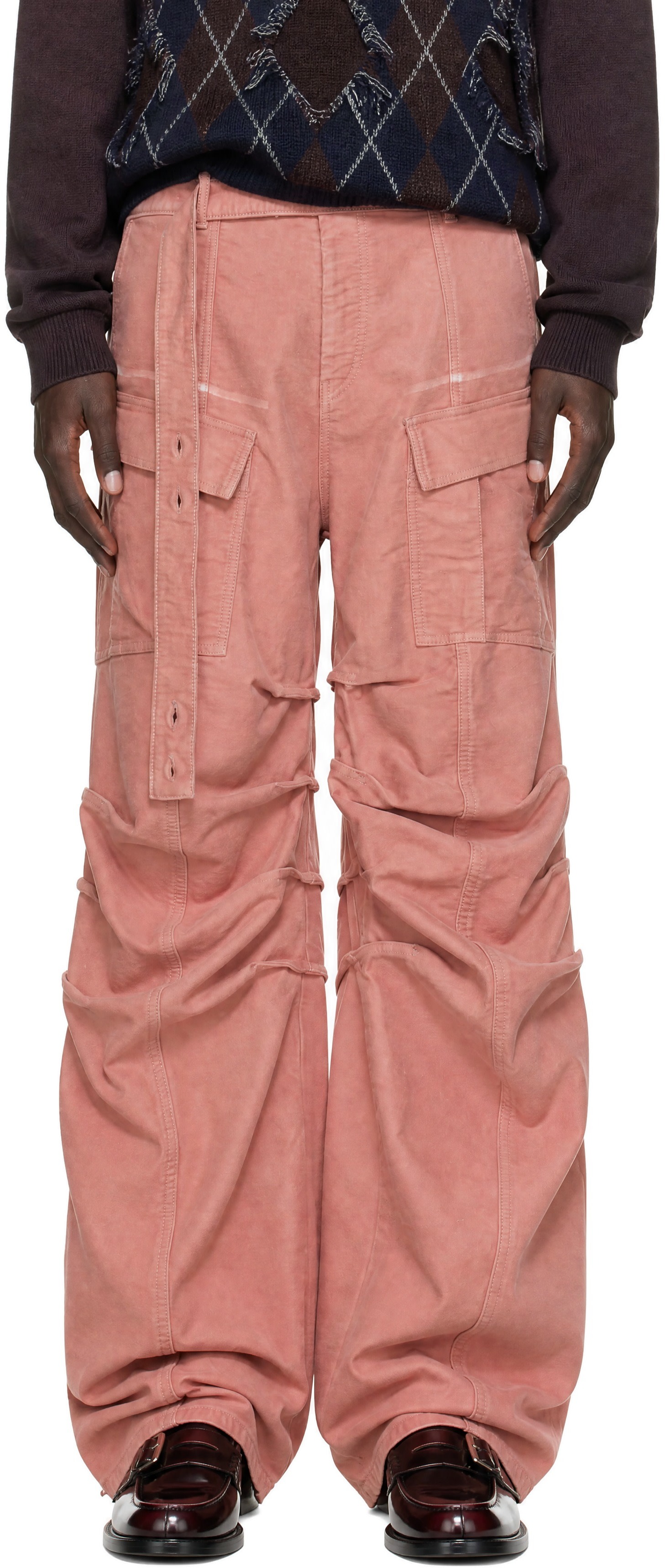 Y/Project - Pink Gathered Cargo Pants