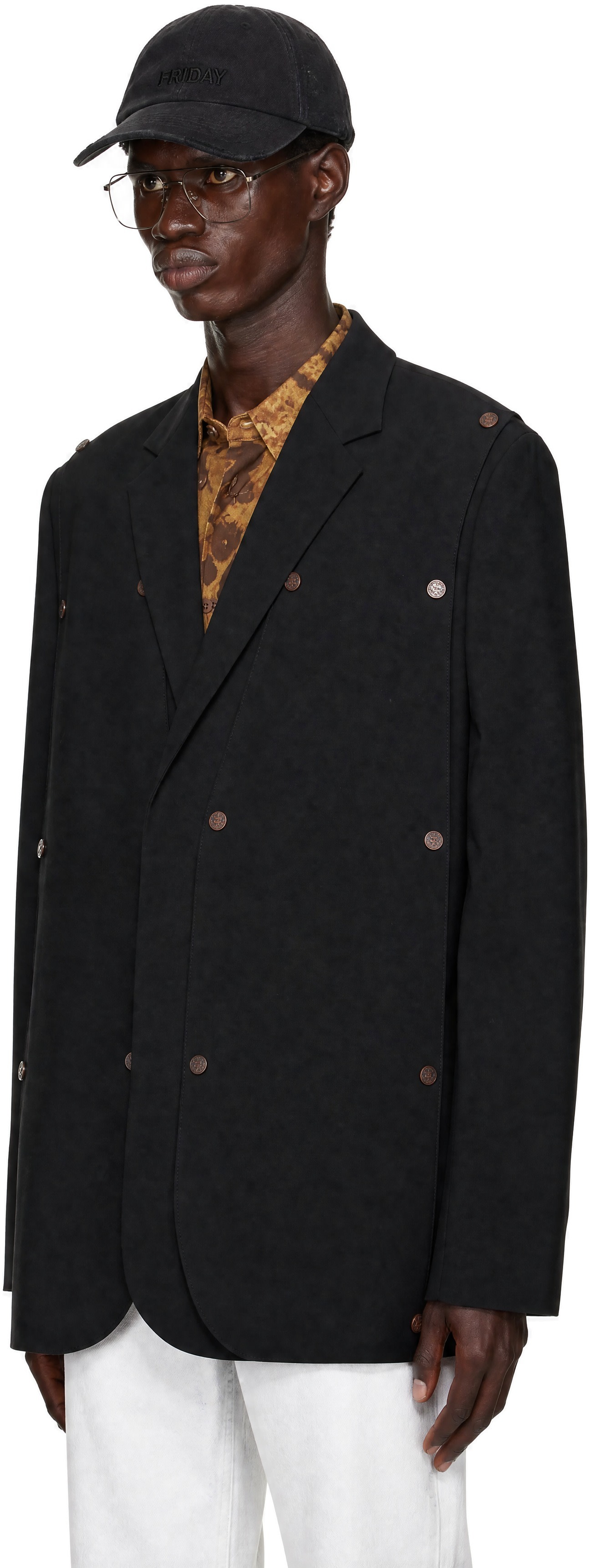 Y/Project - Black Snap Panel Blazer