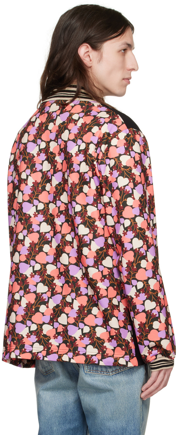 Anna Sui - Pull molletonné multicolore à motif graphique exclusif à SSENSE