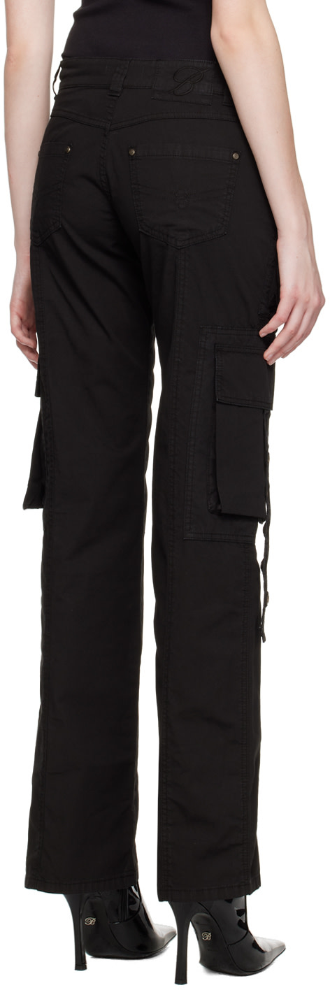 Blumarine - Pantalon noir à œillets