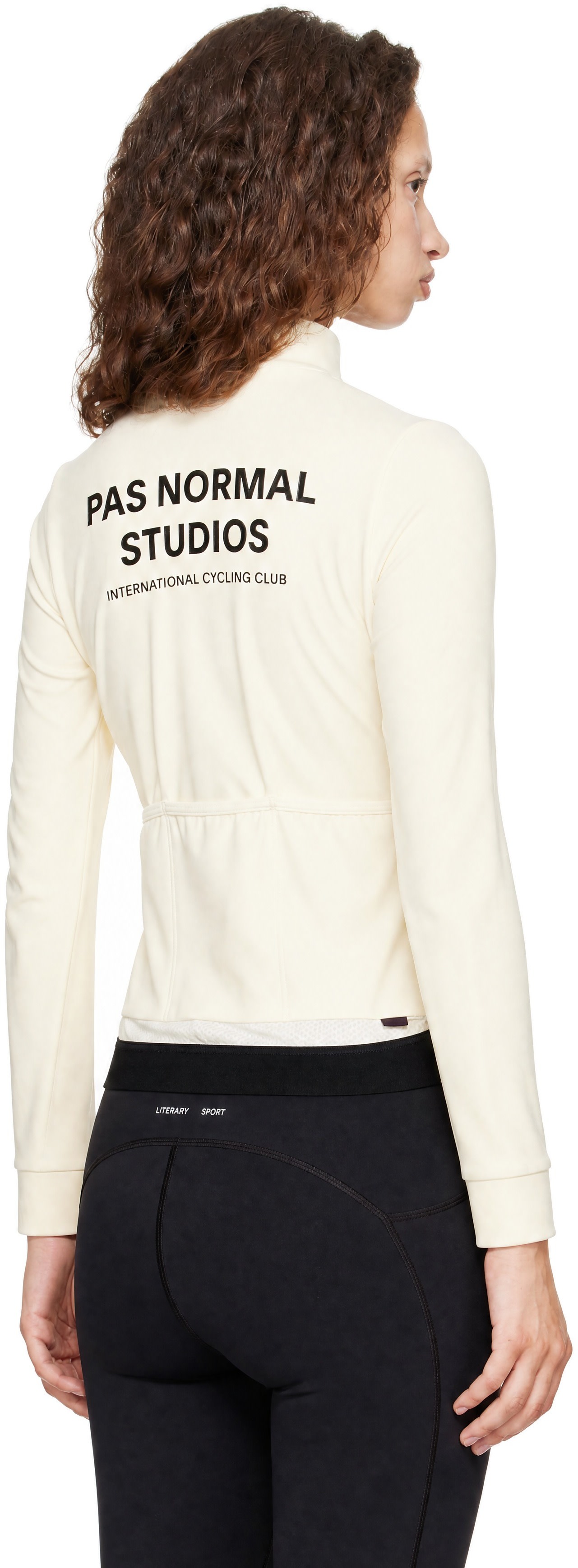 Pas Normal Studios - Maillot de vélo à manches longues blanc cassé