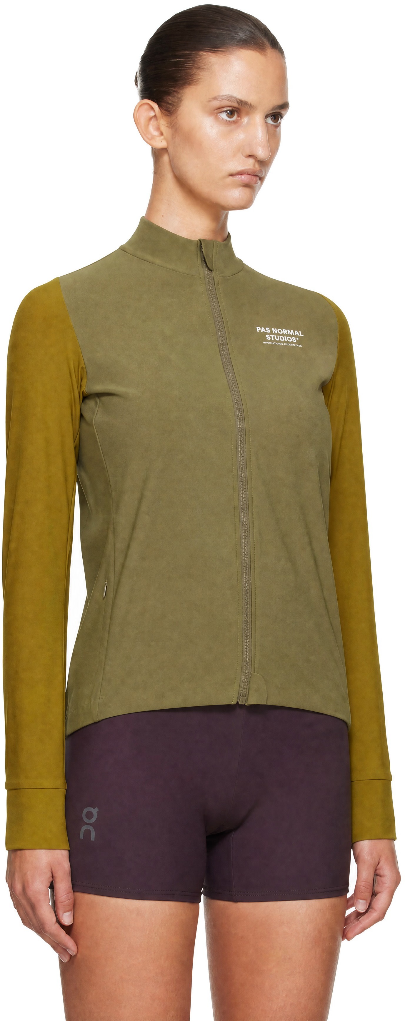 Pas Normal Studios: Khaki Mechanism Long Sleeve Cycling Jersey