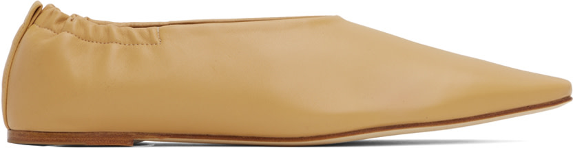 JOSEPH - Ballerines brun clair à bout pointu