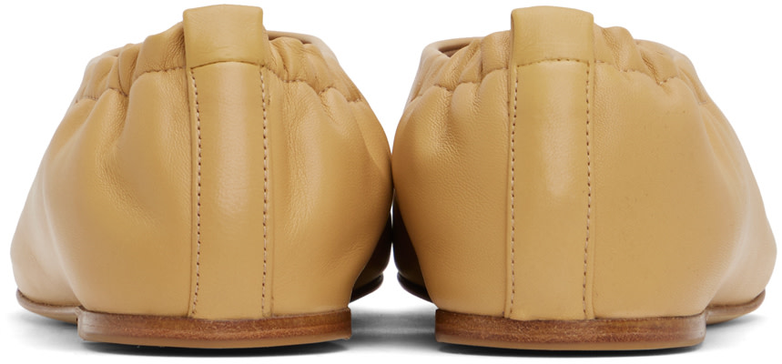 JOSEPH - Ballerines brun clair à bout pointu