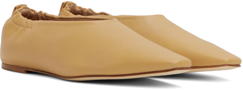 JOSEPH - Ballerines brun clair à bout pointu