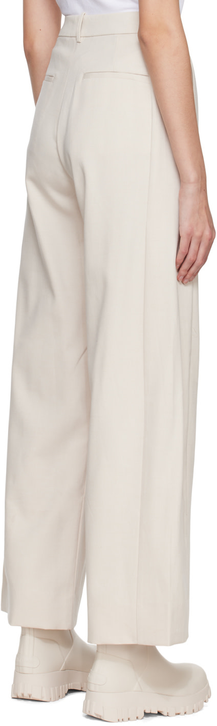 Holzweiler - Pantalon Vidda blanc cassé