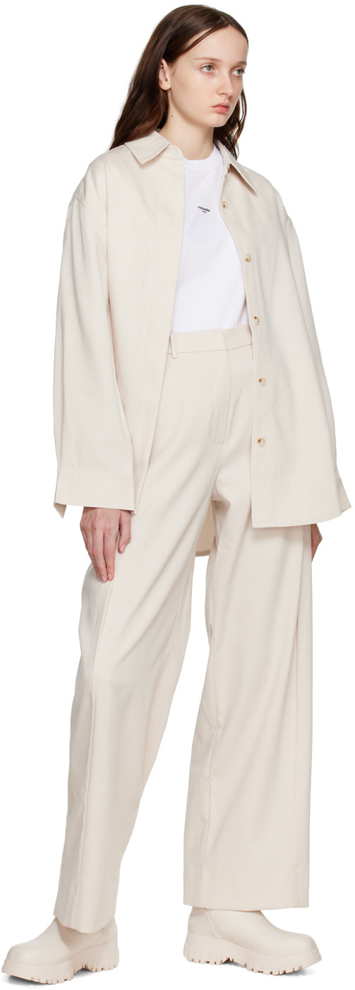 Holzweiler - Pantalon Vidda blanc cassé