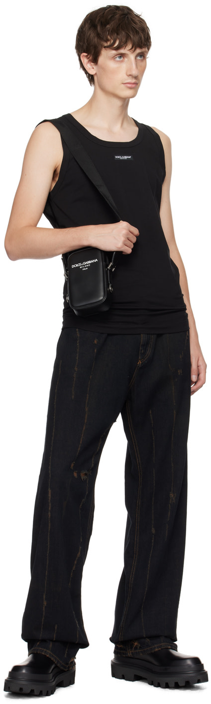 Dolce&Gabbana - Black Small Printed Bag