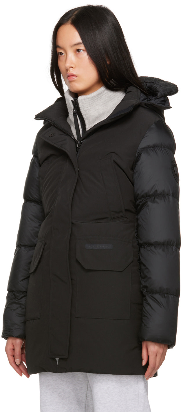 Canada Goose: Black Black Label Paradigm Trillium Down Jacket | SSENSE