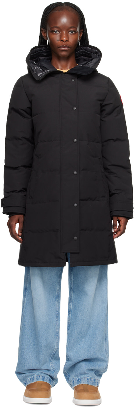Canada Goose - 블랙 쉘번 다운 재킷