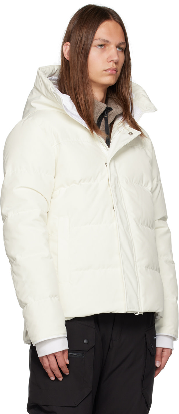 Canada Goose - 화이트 휴먼네이처 맥밀란 다운 재킷