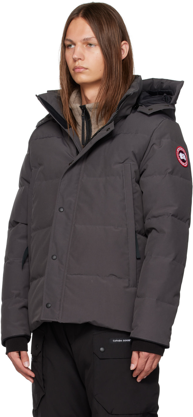 Canada Goose - 그레이 윈덤 다운 재킷