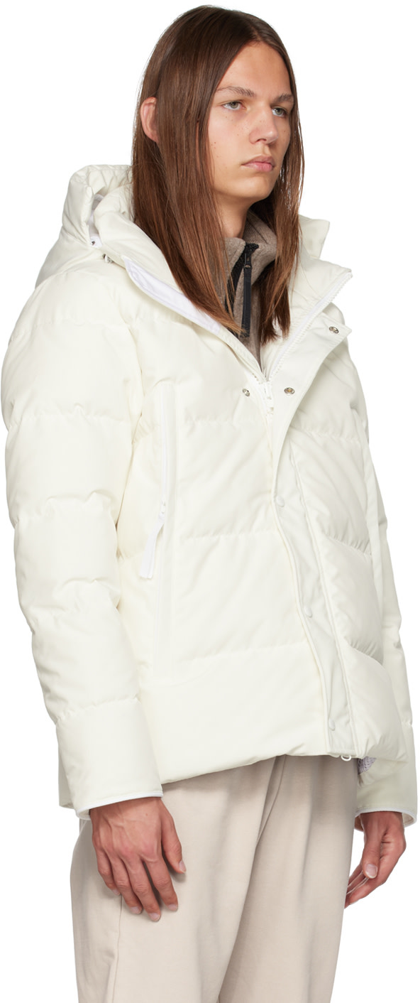 Canada Goose - 화이트 휴먼네이처 윈덤 다운 재킷
