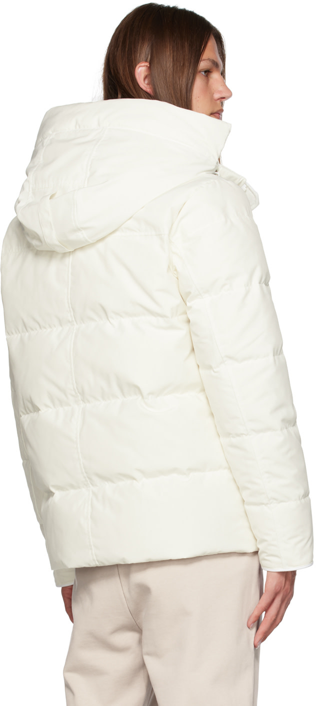 Canada Goose - 화이트 휴먼네이처 윈덤 다운 재킷