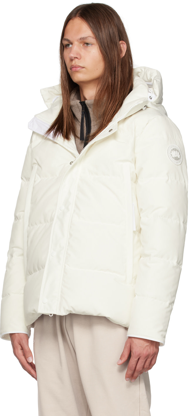 Canada Goose - 화이트 휴먼네이처 윈덤 다운 재킷