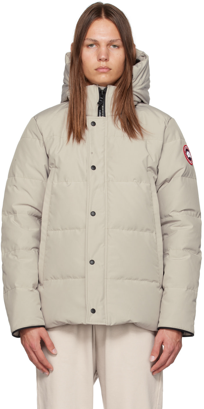 Canada Goose - 베이지 윈덤 다운 재킷