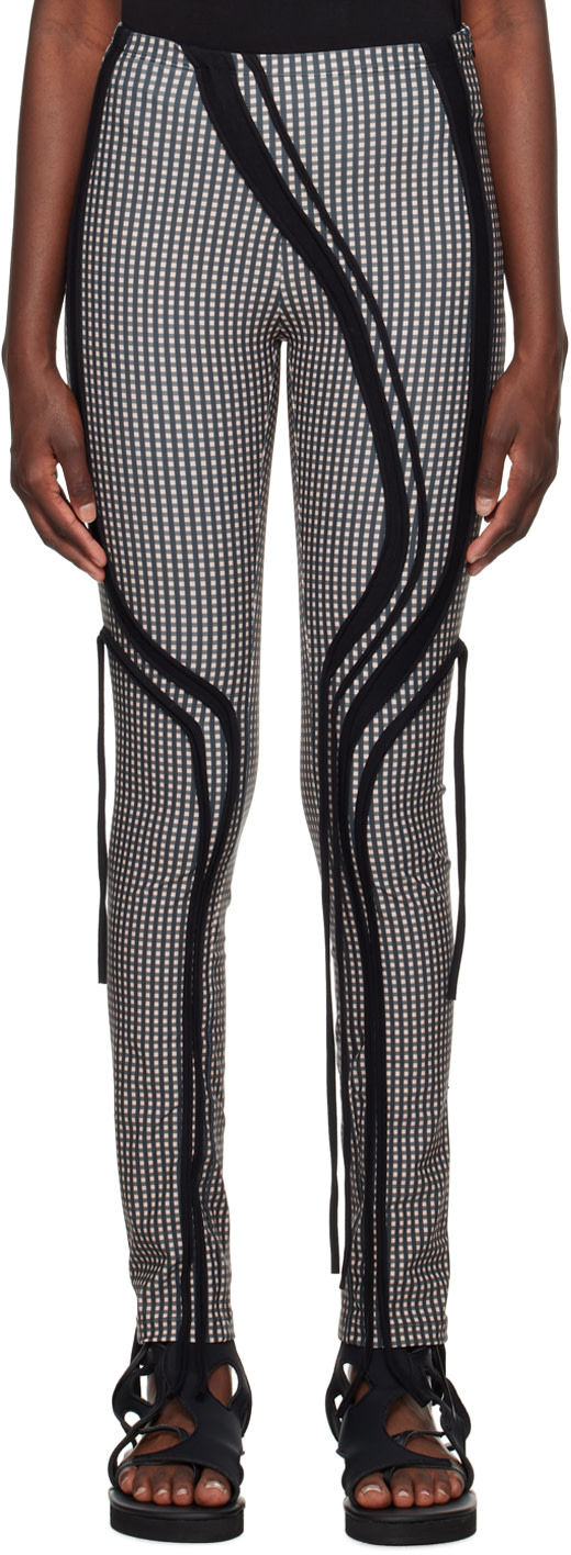 Ottolinger - Legging vert et rose à garniture prolongée