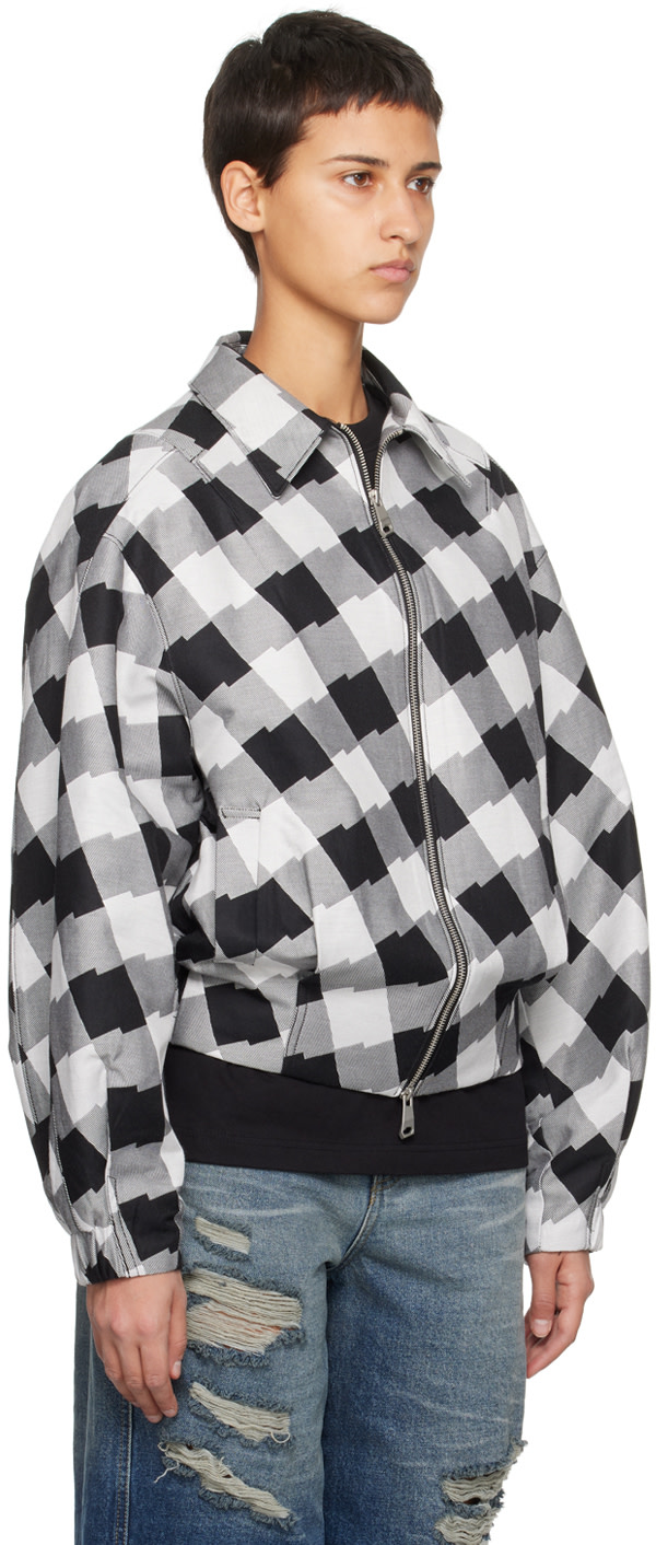 ADER error - Blouson blanc à carreaux