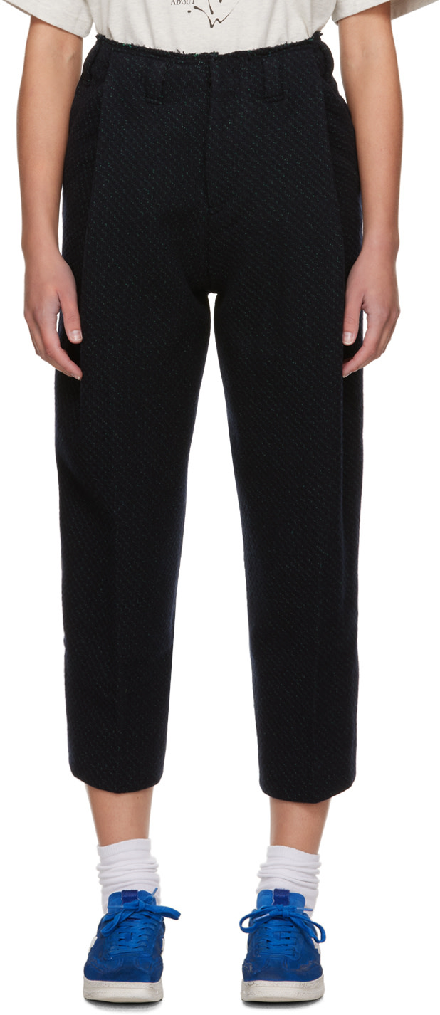 ADER error - Pantalon noir à bord brut