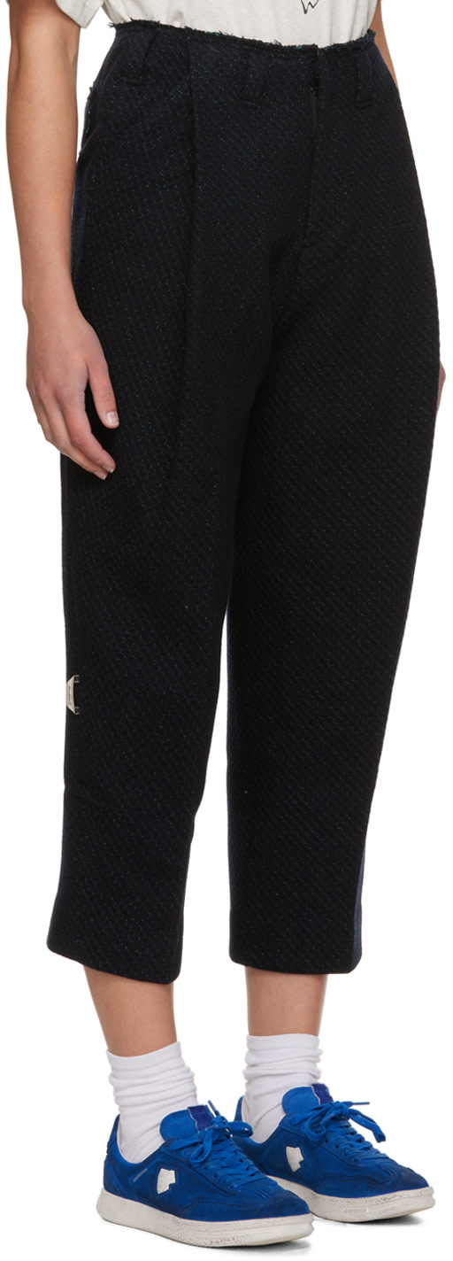 ADER error - Pantalon noir à bord brut
