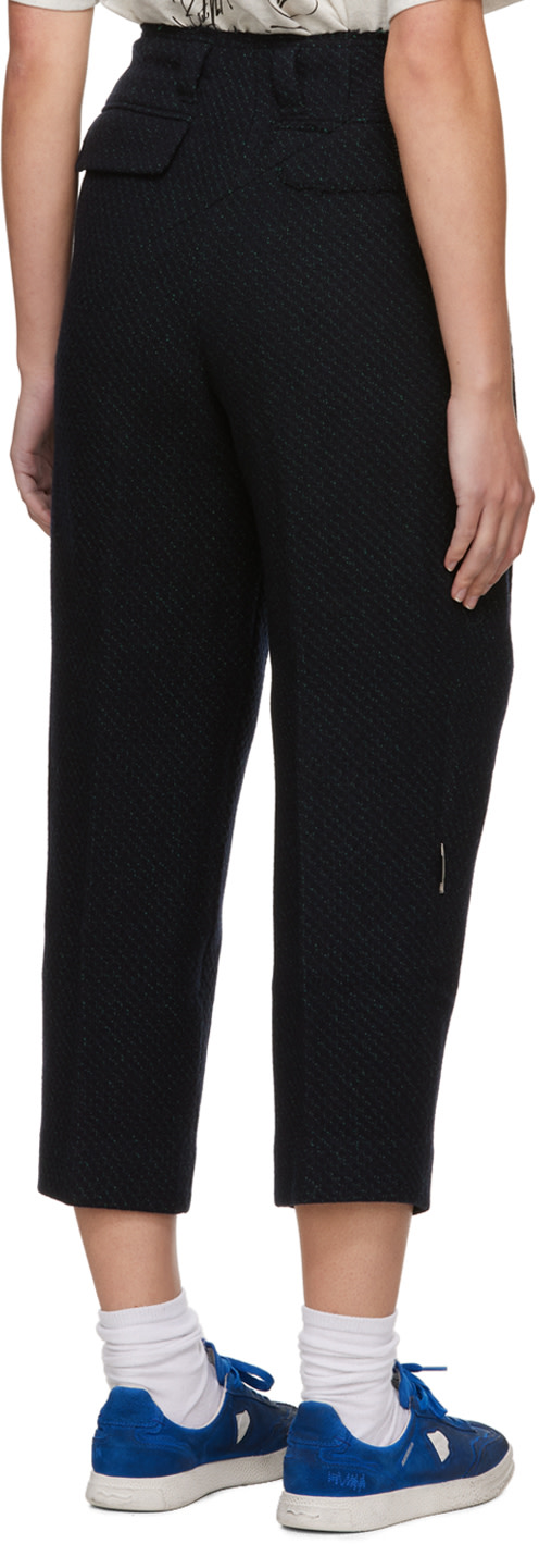 ADER error - Pantalon noir à bord brut