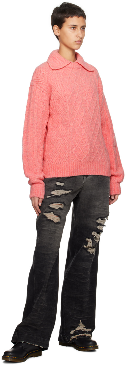 ADER error - Polo à manches longues Erete rose